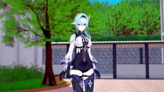 Play 3D Anime Manga Sex: Eula's First Time in the Visual Novel