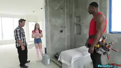 Play Stepdad Witnesses Teen Stepdaughter Reese Robbins' Intense Interracial Encounter with Jax Slayher's Massive Black Cock