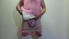 Play Sissy Pinky's Wet Diaper Play with Femdom Control - 396