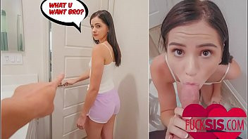 Abspielen Kleine Schwester will mit ihrem Bruder ficken, damit sie keinen Porno gucken muss